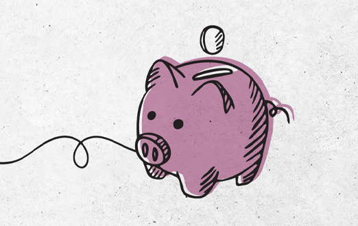 a line illustrating the steps to building a financial future